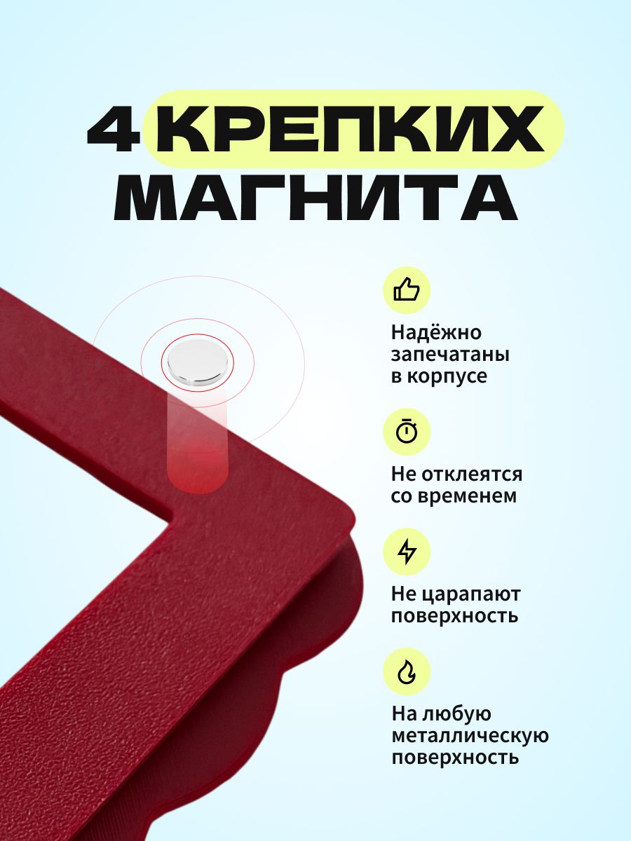 Магнитная рамка для фото Instax Mini, фоторамка на холодильник инстакс мини, бордово-голубая полоска — фото 5