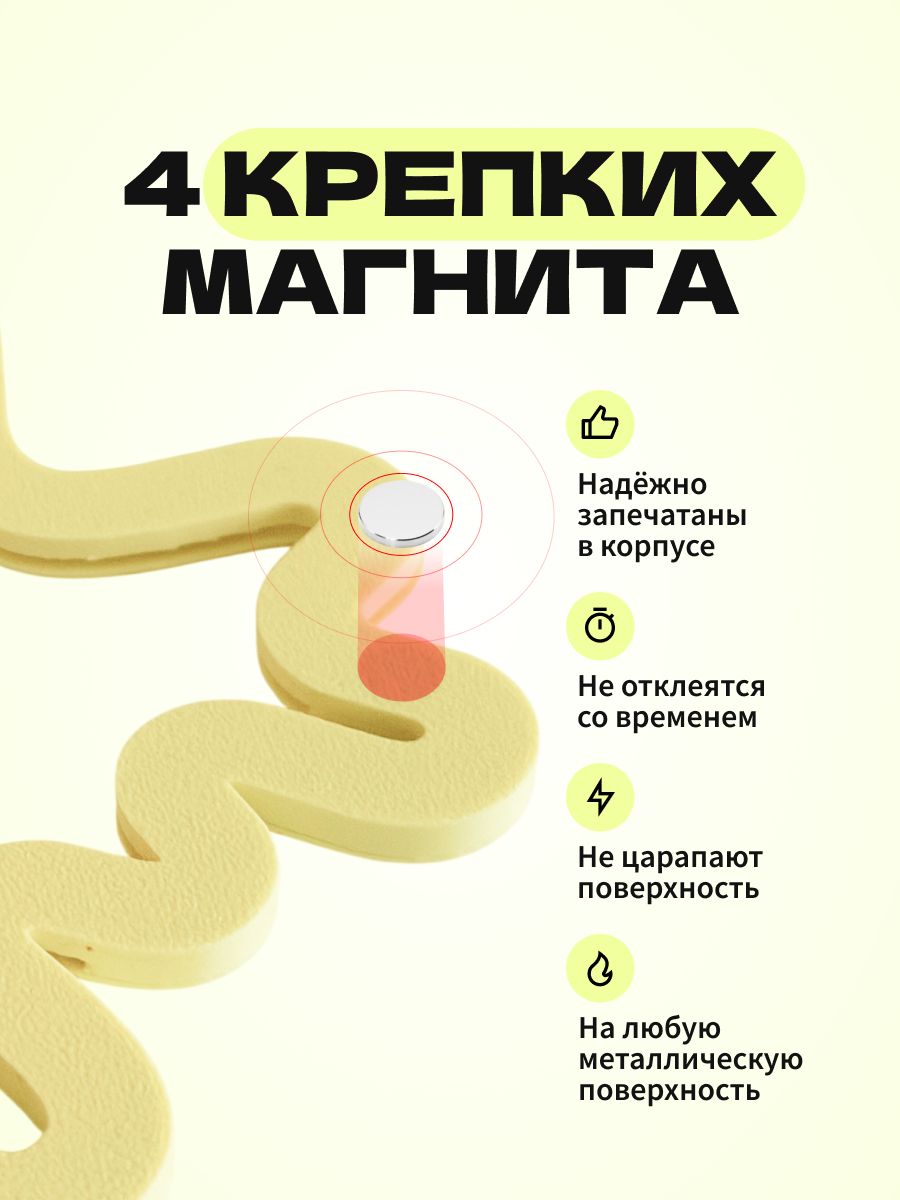 Магнитная рамка для фото Instax Mini, фоторамка на холодильник инстакс мини, желтый жгут — фото 5
